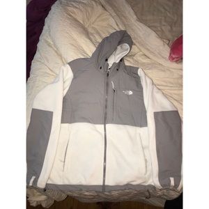White north face jacket